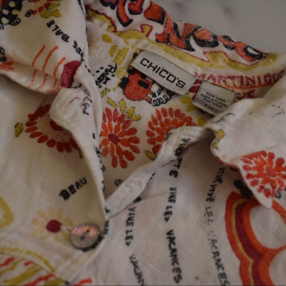 Chico’s women’s printed blouse